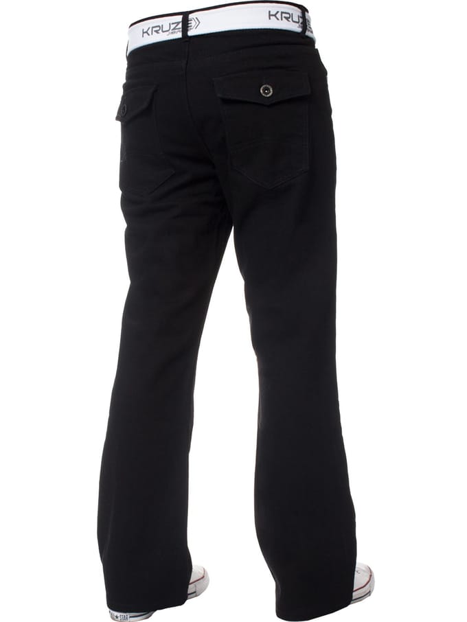 Kruze Heren Bootcut Denim Jeans