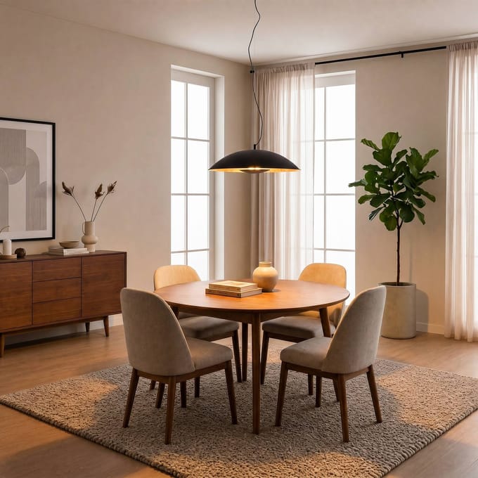 Lindby hanglamp Emilienne, zwart, goudkleurig, Ø 60 cm