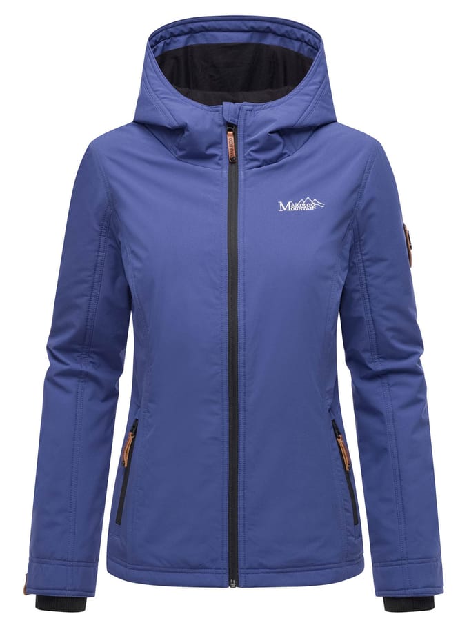 Marikoo dames overgangsjas lichtgewicht water- en windafstotend met capuchon blue violet