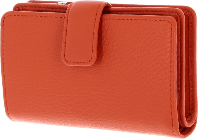 GIANNI CHIARINI Portemonnee Grain Wallet Corallo Oranje