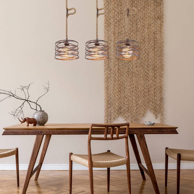 Globo - hanglamp - Marco - zwart - metaal - grote eettafellamp - E27 - 15641-3H