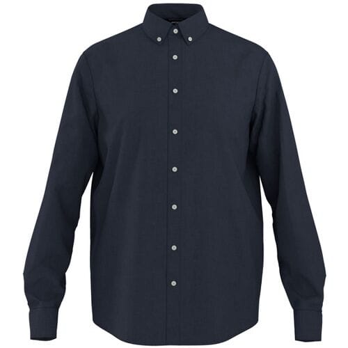 ESMARA MEN Linnen heren overhemd (Marineblauw, S)