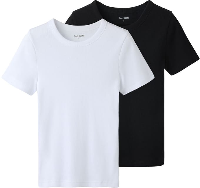 NAME IT - TAFRIX 2P SS TOP NOOS - Dames - T-shirts