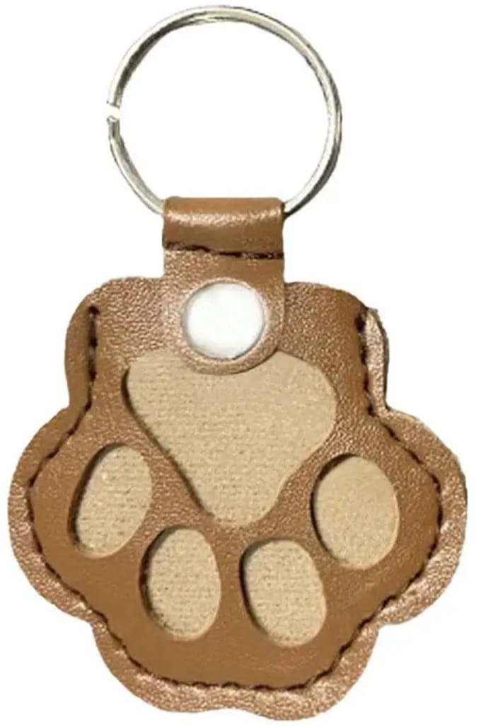 Hiden - Hondenafdruk Sleutelhanger - Fluffy - Sleutelaccessoires - Sleutelhanger cadeau- Sleutelhangers - Gift - Transparant