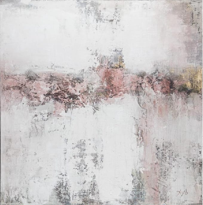 Olie op canvas - Abstract - 120 cm hoog