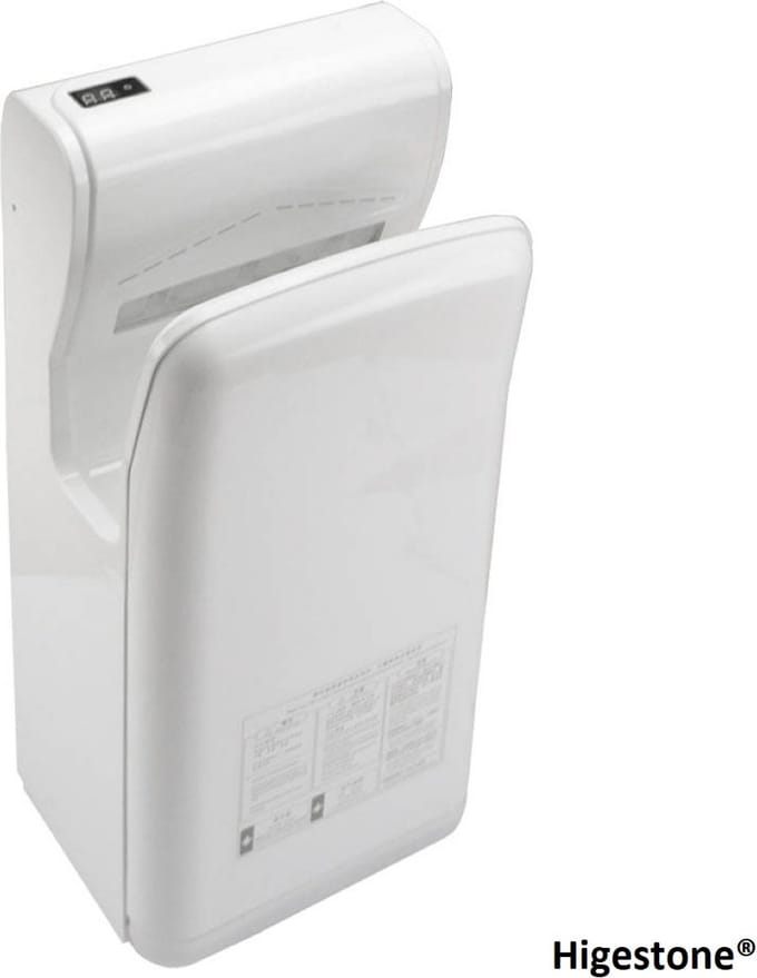 Handdroger | 1600 Watt | Dubbel lucht | Droogtijd 10 sec. | Higestone®