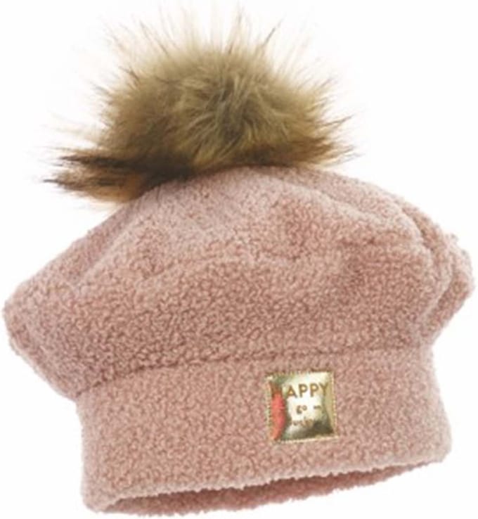 iN ControL roze TEDDY kindermuts met POMPOM
