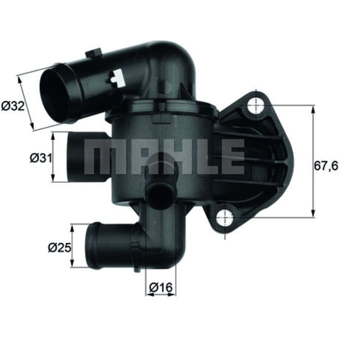 Thermostaat, koelvloeistof MAHLE TI 33 87
