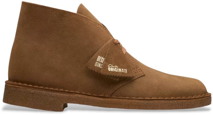Clarks - Heren Veterschoenen Desert Boot - Bruin - Maat 40