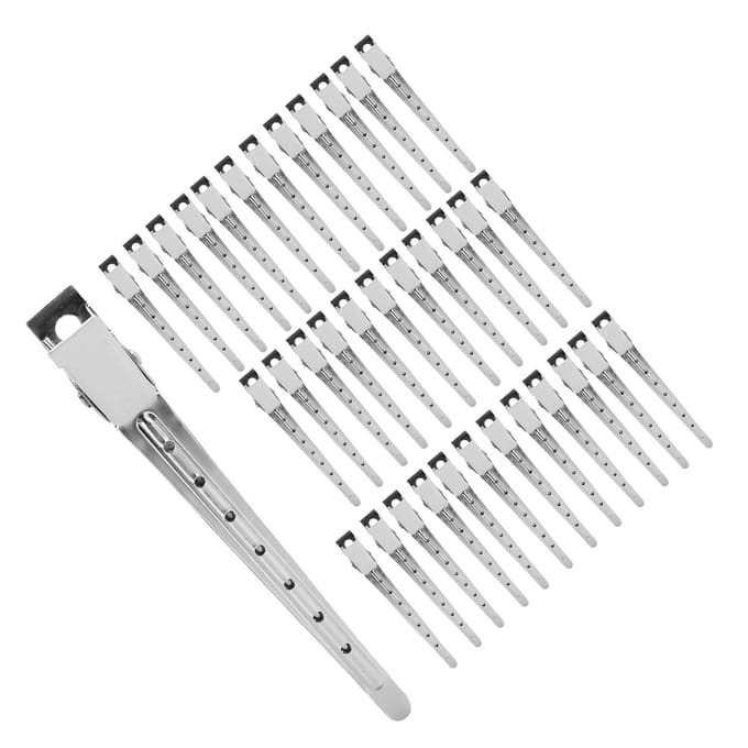 36 stuks Salon Vaste Haarklem Thuis Kapsalon Partitionering Sectieclips Styling Tool white