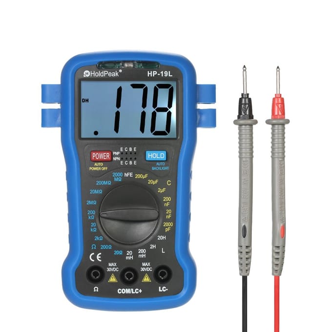 Achtergrondverlichting LCD Digitale LCR Multimeter Weerstand Capaciteit