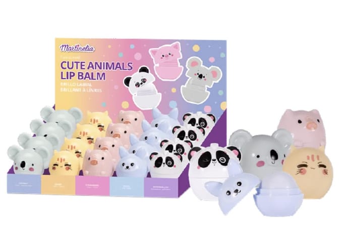 MARTINELIA baume à lèvres animaux mignons 1 pièce