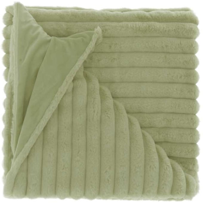 Unique Living - Plaid Peppe Tea Green -150x200cm