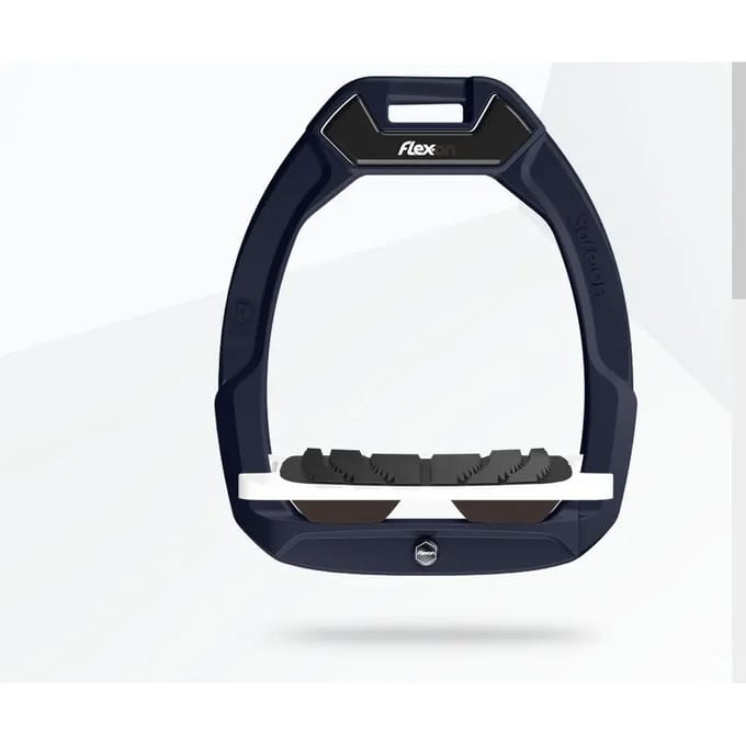 Veiligheidsstijgbeugels Rij-Comfort Marine/Wit/Bruin Flex-On Safe-On