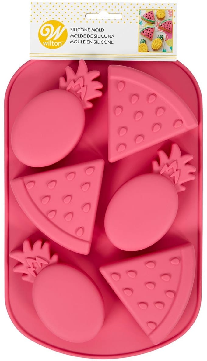 Wilton Siliconen Mal Kerst - DIY Bakvorm - Meloen en Ananas