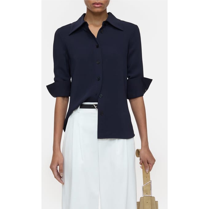Closed Slim Blouse Shirt Dark Night Größe: XS | Business hemden Outlet | Damen | Schwarz