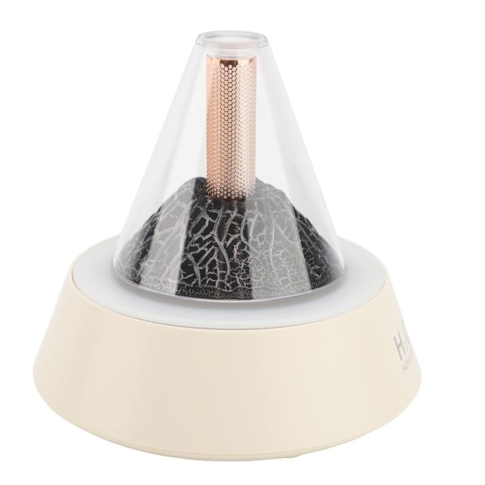 Vlam Aroma Diffuser Automatische Kleurrijke Vlam Geur Diffuser Luchtbevochtiger met Automatische Uitschakeling wit