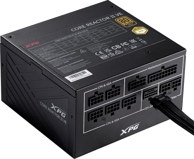 XPG Netzteil XPG CORE REACTOR II VE 750 (750 PC-netvoeding 750 W ATX 80 Plus Gold