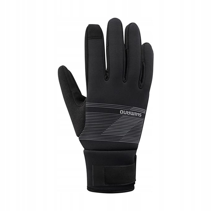 Shimano Windbreak Thermal Fiets Handschoenen Grijs Maat S