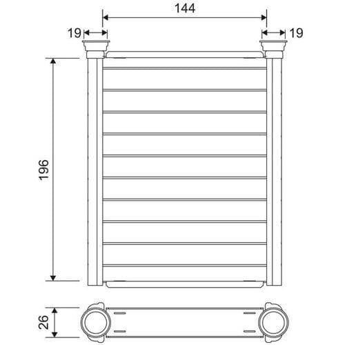 Warmtewisselaar, interieur verwarming VALEO 811589