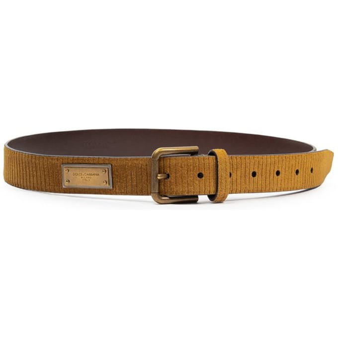 Dolce & Gabbana Bruine Leren Reguliere Riem