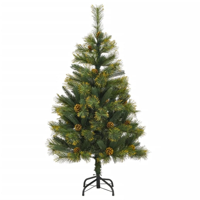 vidaXL - Kunstkerstboom - met - scharnieren - en - standaard - 150 - cm