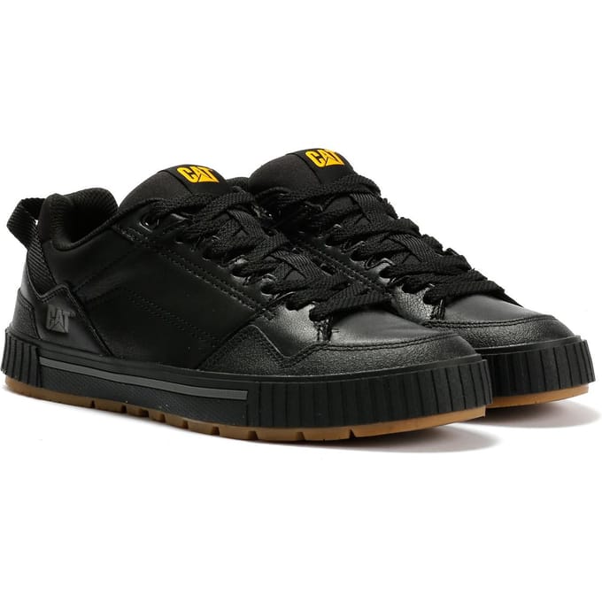 Caterpillar Axiom Leren Heren Zwarte Veterschoenen