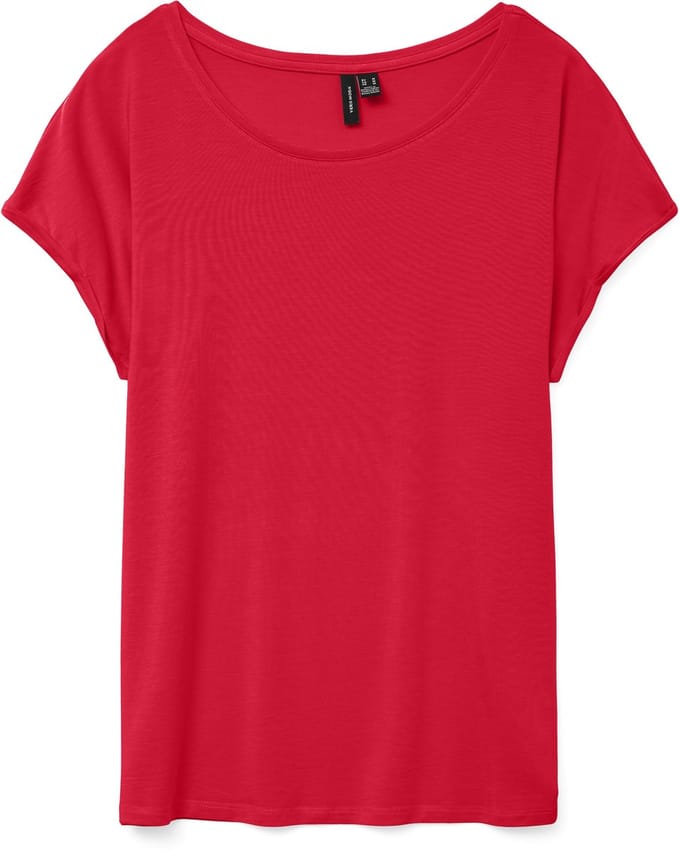 Vero Moda T-shirt Vmava Plain Ss Top Jrs Noos 10284468 Lollipop Dames Maat - XL