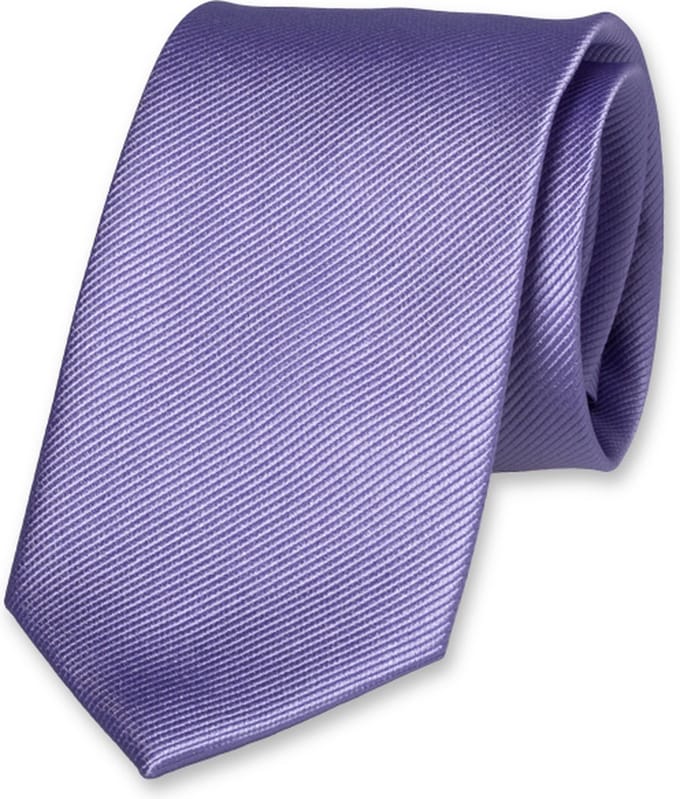 E.L. Cravatte Stropdas - Lichtpaars- 100% Zijde
