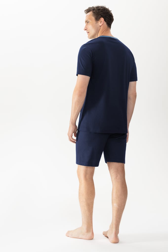 Pyjama kort Serie Leongatha Yacht Blue