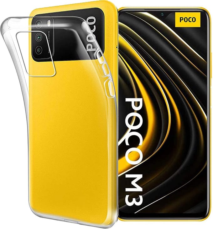 Hoesje voor Xiaomi Poco M3 backcover Shockproof siliconen Transparant