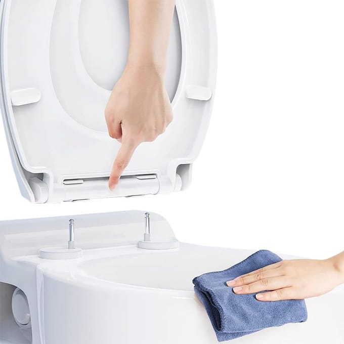 Comfortabele Witte Toiletbril met Softclose en Quick Release | Universele Badkamerzitting