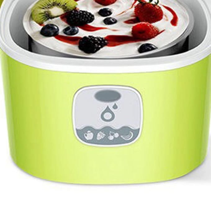 Elektrische Yoghurtmaker 1L Multifunctioneel Automatisch Compact Zelfgemaakte Griekse Yoghurtmaker Machine voor yellow
