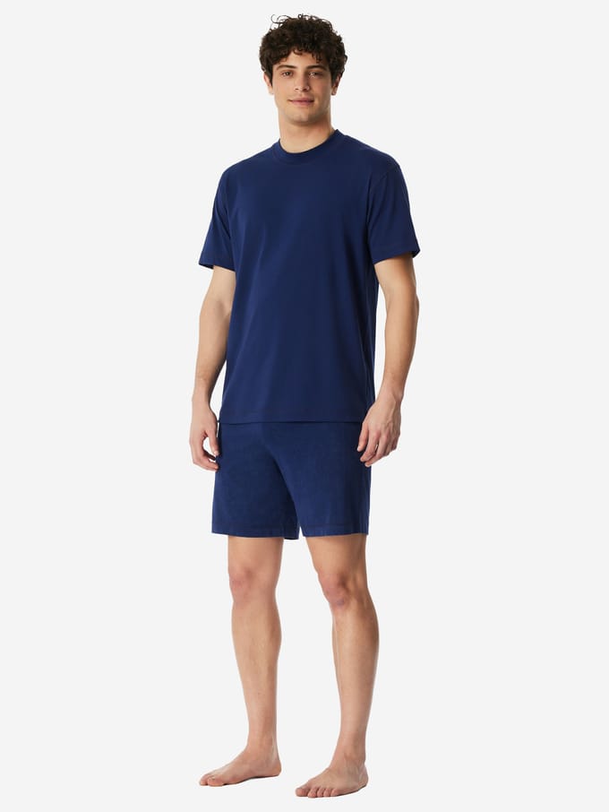 Korte pyjama met tie-dye-effect, navy - Modern Essentials 54