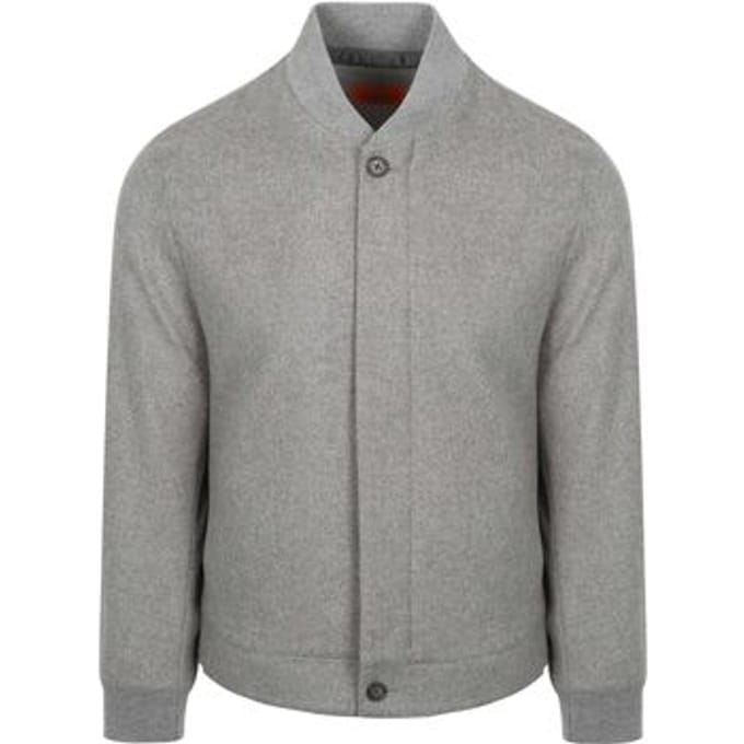 Suitable Bomberjas Flanel Grijs - Maat M - Heren