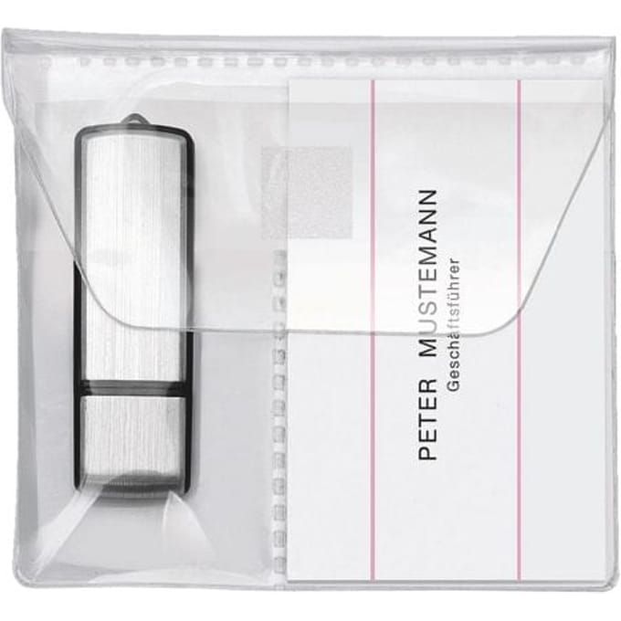 Veloflex usb-stick hoes 2256, zelfklevend, PP, transparant, 5 stuks