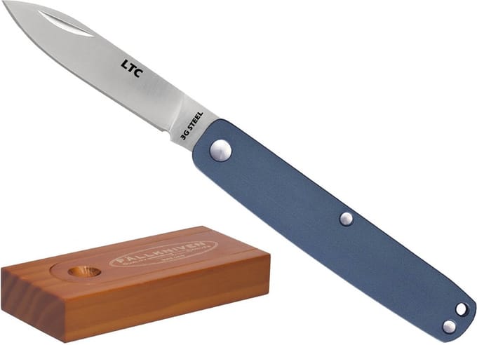 Fällkniven Zakmes Legal to Carry Blauw Folder, Laminated