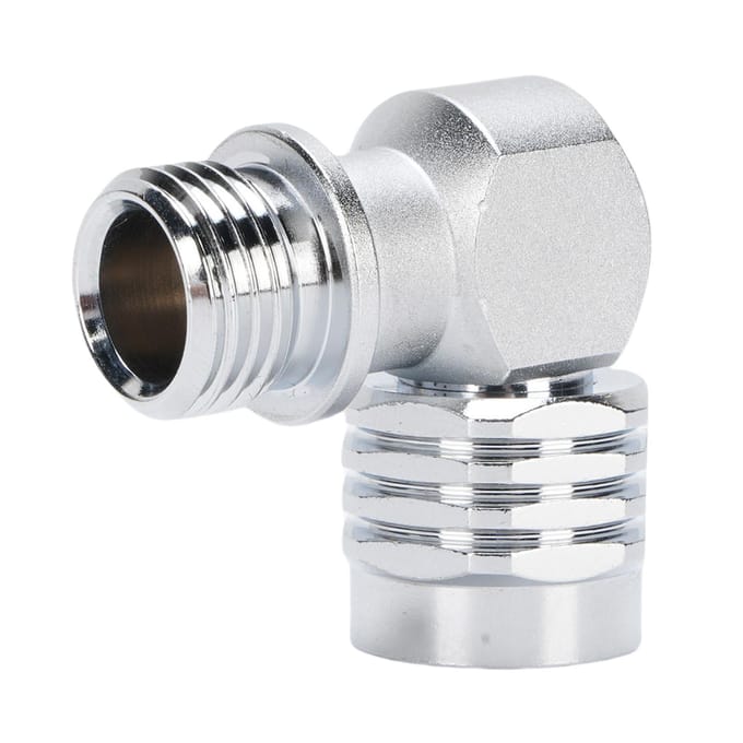 Duiken 90 Graden Adapter Messing Verchroomd Draagbare Tweede Trap Regulator Adapter voor Onderwaterduiken white