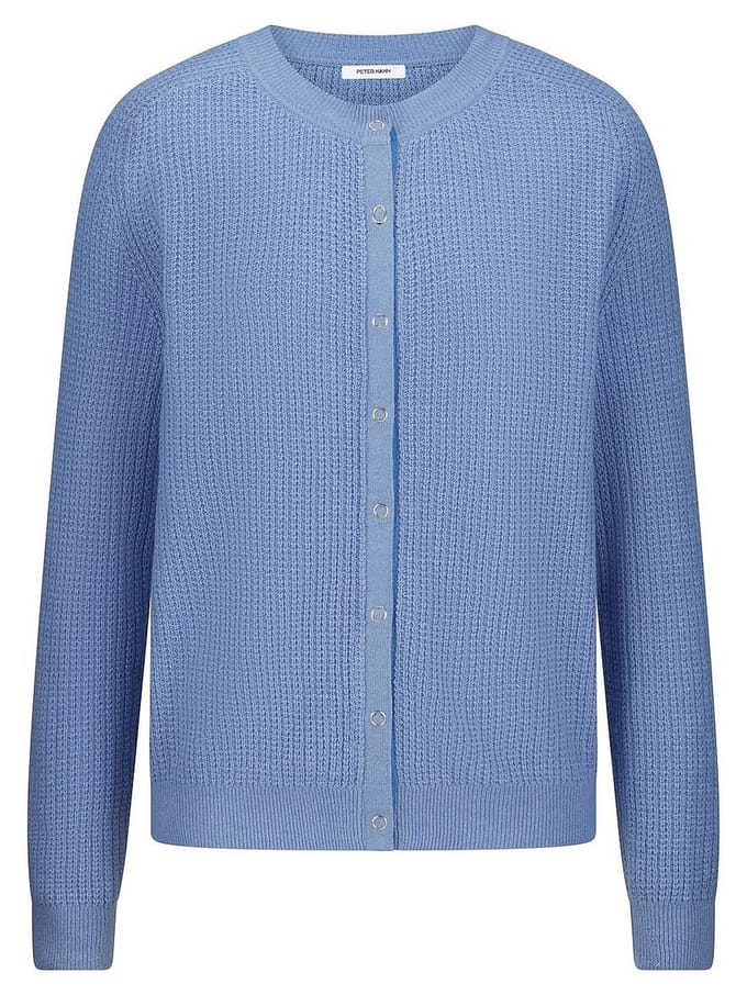 Vest ronde hals Van Peter Hahn blauw
