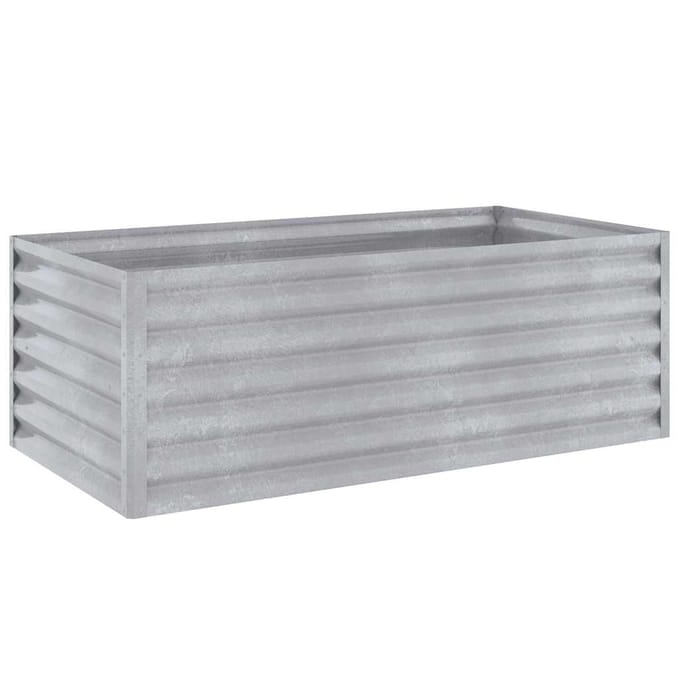 vidaXL - Verhoogde - tuinbak - 100x50x36 - cm - cortenstaal