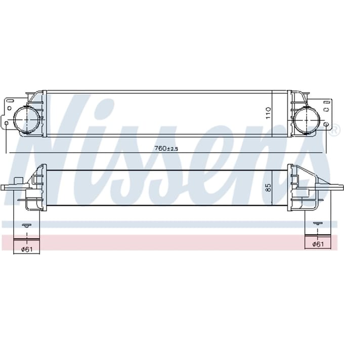 Intercooler NISSENS 96411