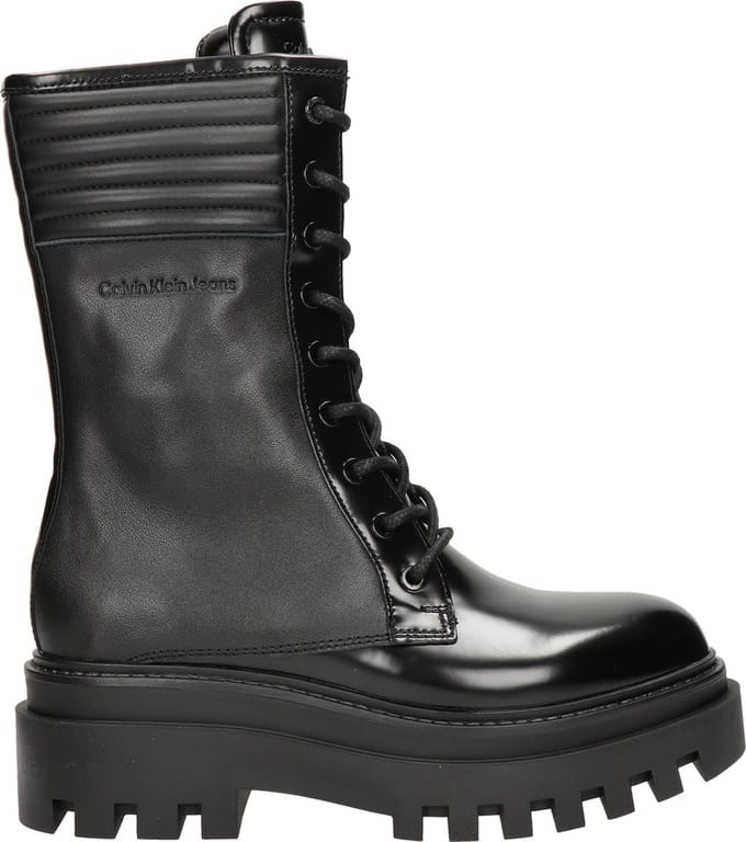 Calvin Klein Knee Boot dames veterboot - Zwart - Maat 37