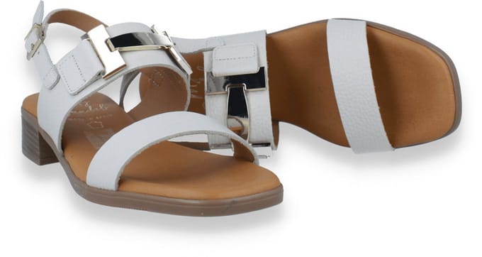 Oh! My Sandals Dames Sandaal | Off White | Maat: 38
