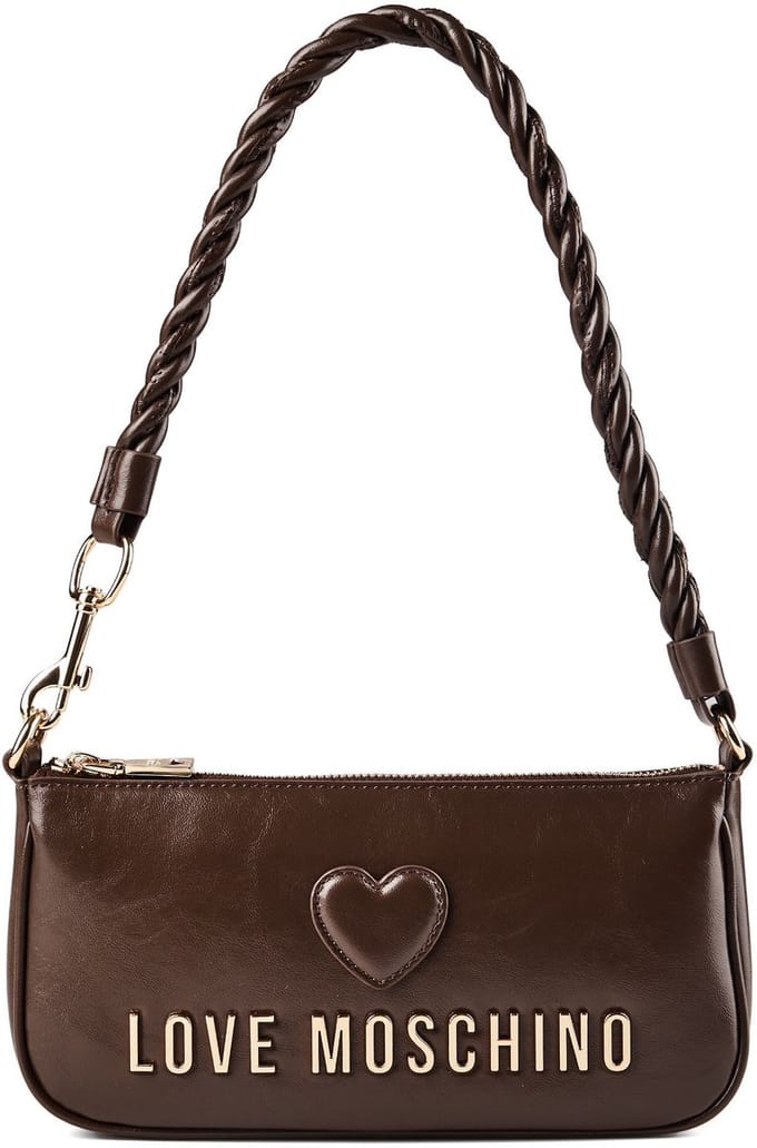 Love Moschino Cipria Schoudertas Leder 25 cm - Dames - marrone