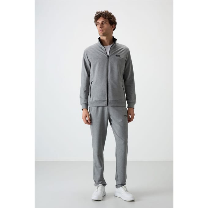 Heren Gebreide Fleece Sweater en Broek Set