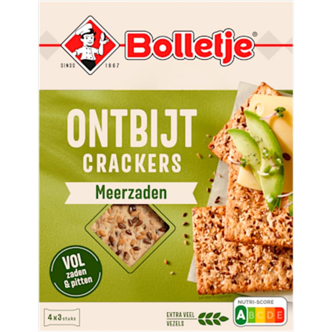 Ontbijtcrackers meerzaden