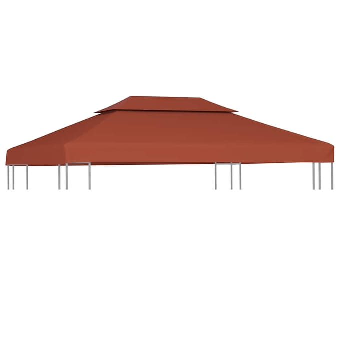 vidaXL - Prieeldak - 2-laags - 310 - g/m² - 4x3 - m - terracottakleurig