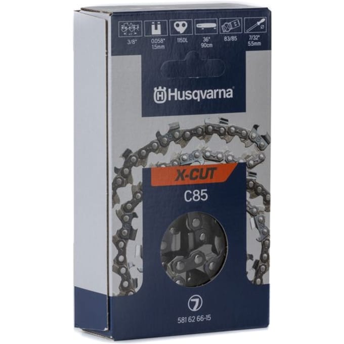 Husqvarna C85 X-Cut Zaagketting Haaks - 3/8” - 1,5mm - 115 Schakels - 90CM