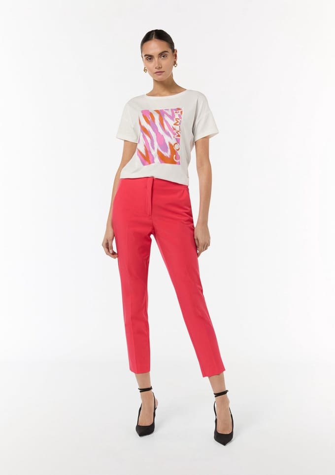 Dunne Viscose Pantalon voor Dames COMMA