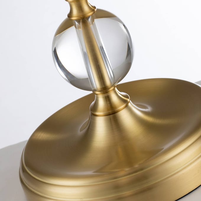 Quoizel LED Tafellamp Jenkins | 1X E27 Max 60W | Brushed Brass